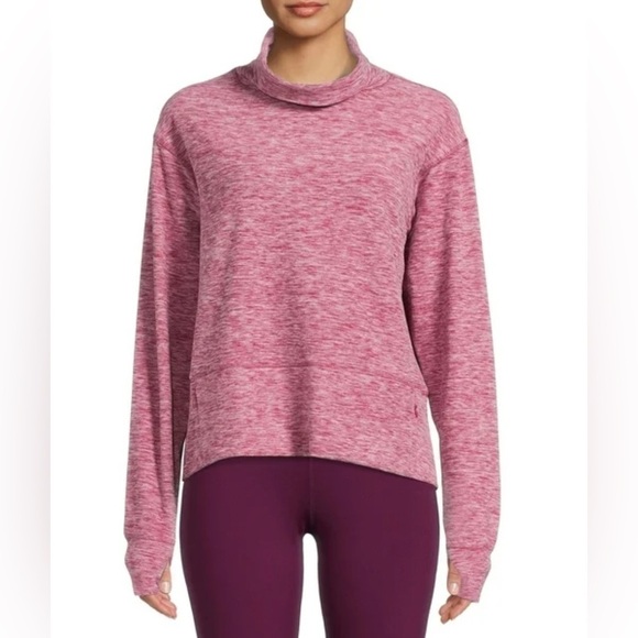 Avia Sweaters - Avia Soft Brushed Jersey Mock Neck Sweater.    Size-Medium(8-10)